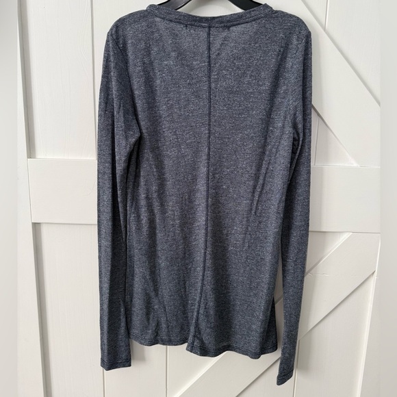 Michael Stars O/S  Grey Brooklyn jersey long sleeve shirt One Size - Picture 2 of 9